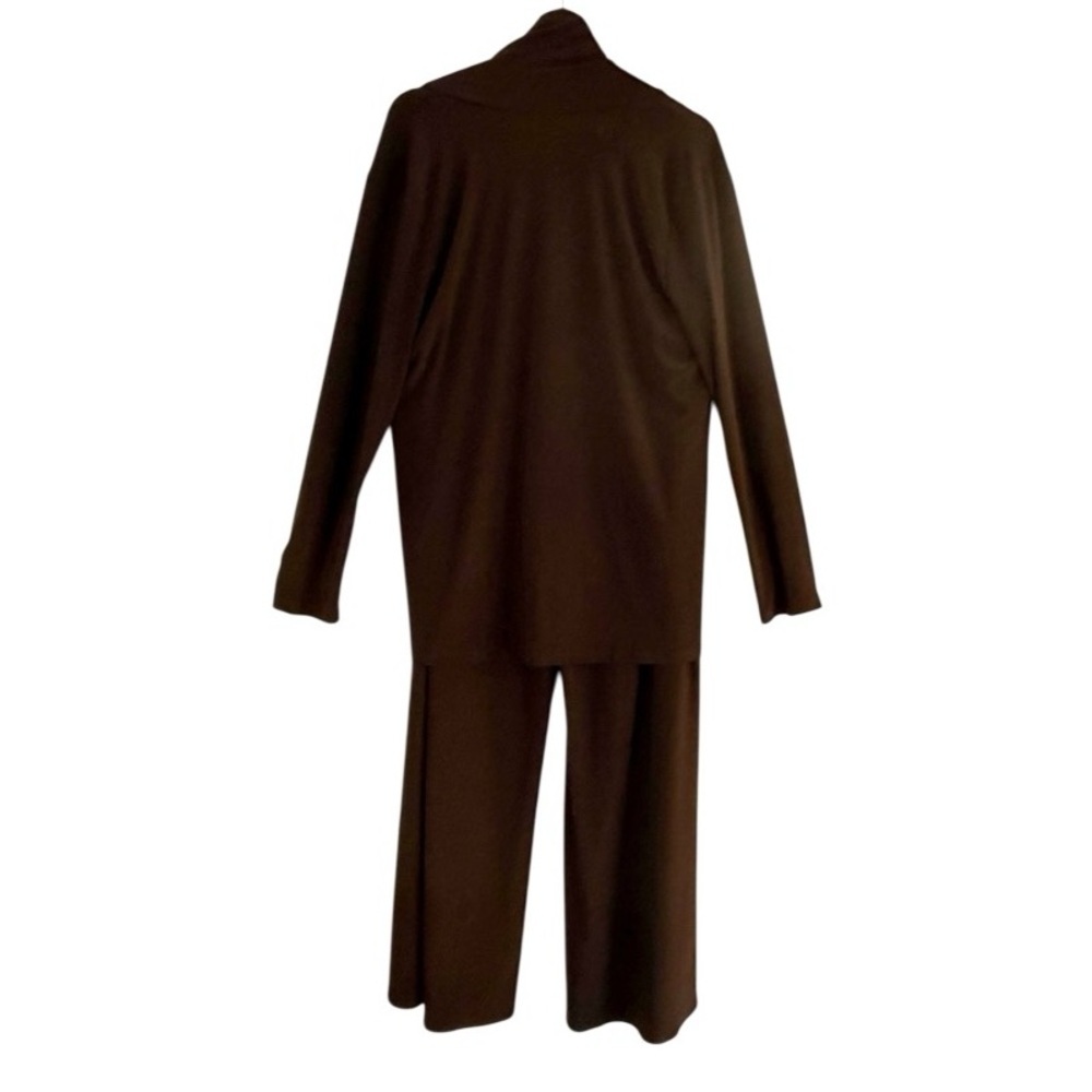 CLARA SUNWOO 2 Piece Pant & Cardigan Set Brown Size XL - Picture 4 of 13